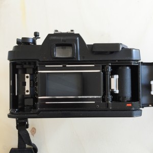 Open back film camera