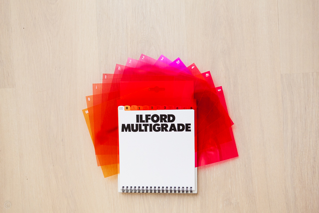 Ilford multigrade filter set, film photography